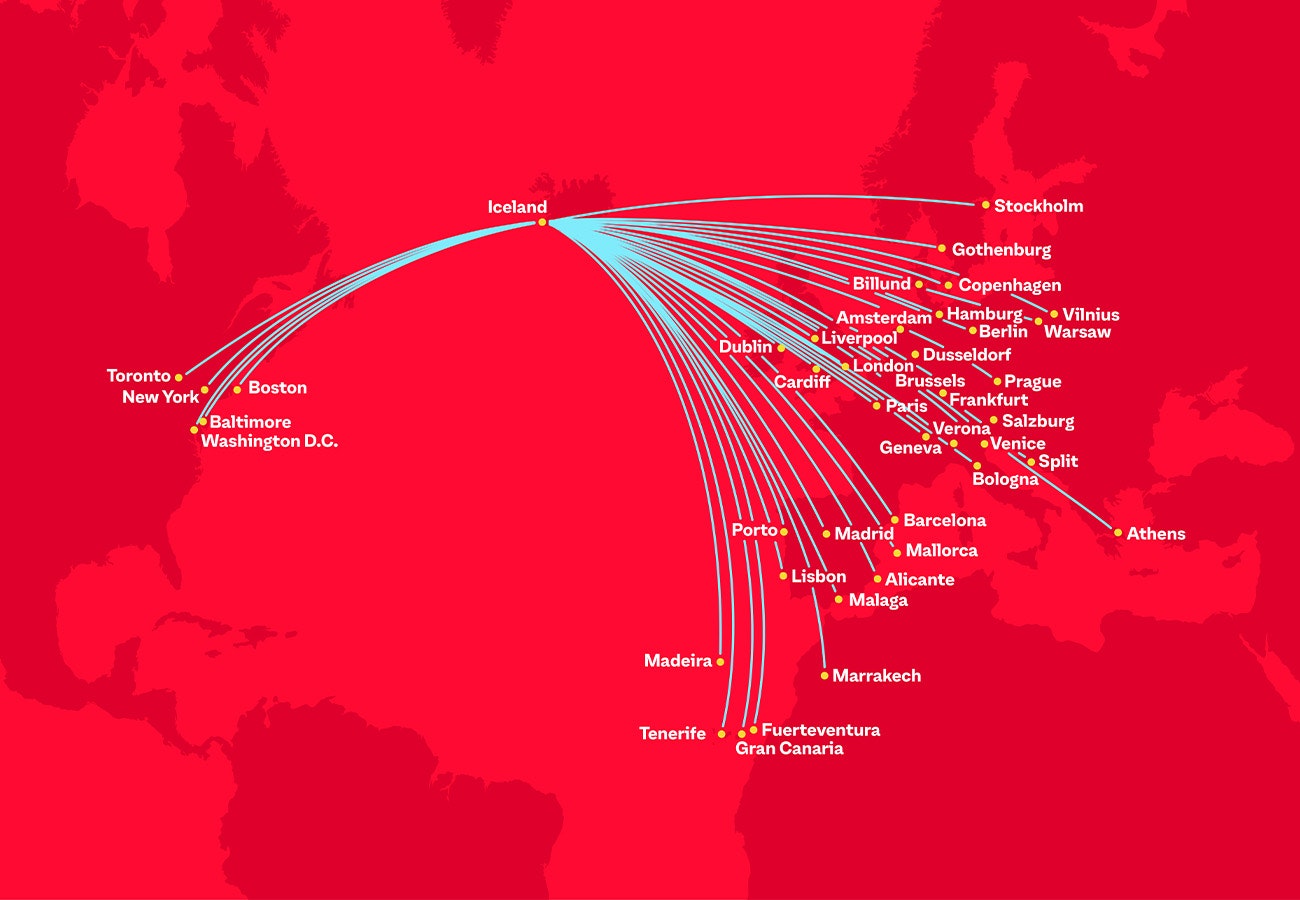 PLAY's route map 